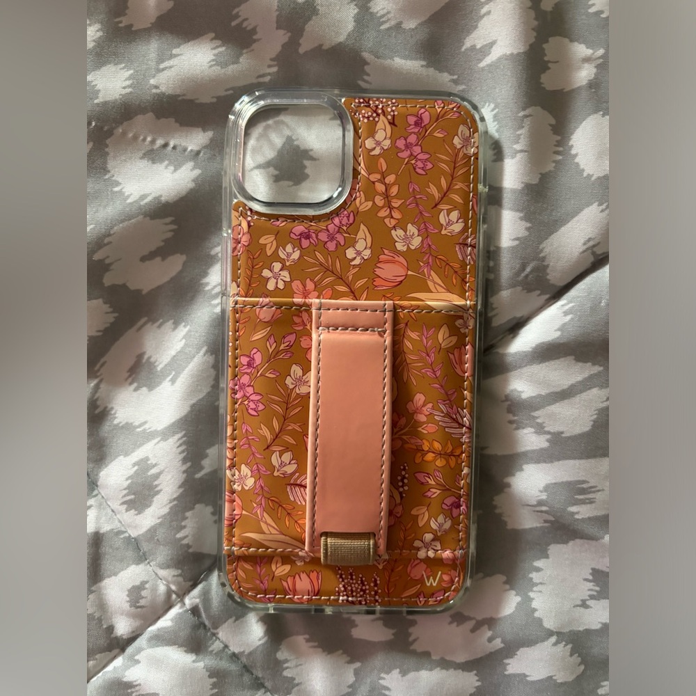Lightly used iPhone 15 plus Walli brand case